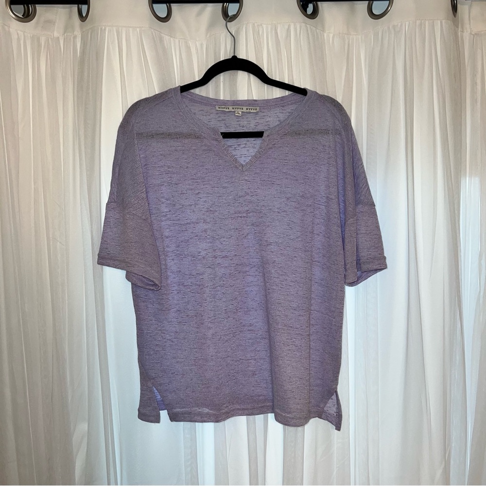 HYFVE purple short sleeve shirt